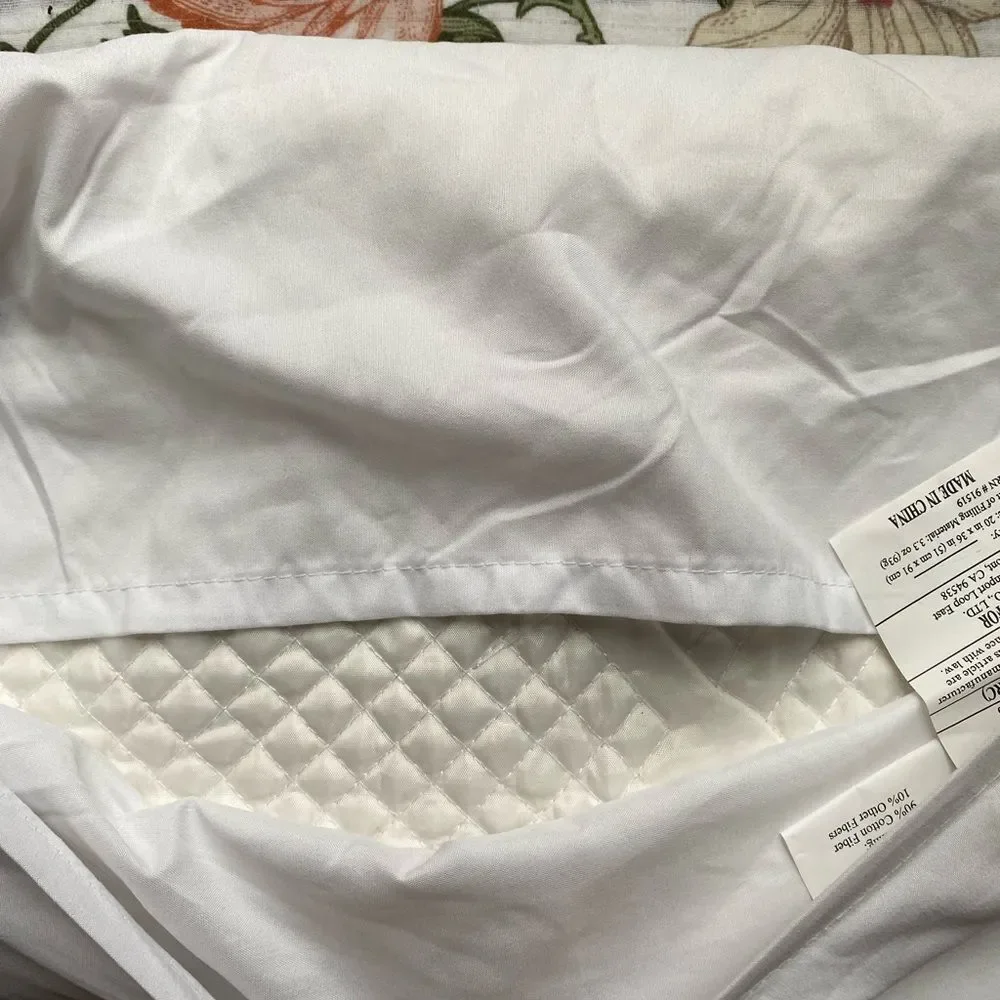Madison Park White Oval intricate Quilted Bedding Pillow Shams - King